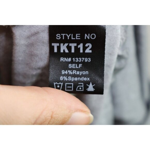 POL Babydoll Sleeveless Gray Distressed Tunic-Crochet-Small-BOHO-Hi Lo - Picture 6 of 10